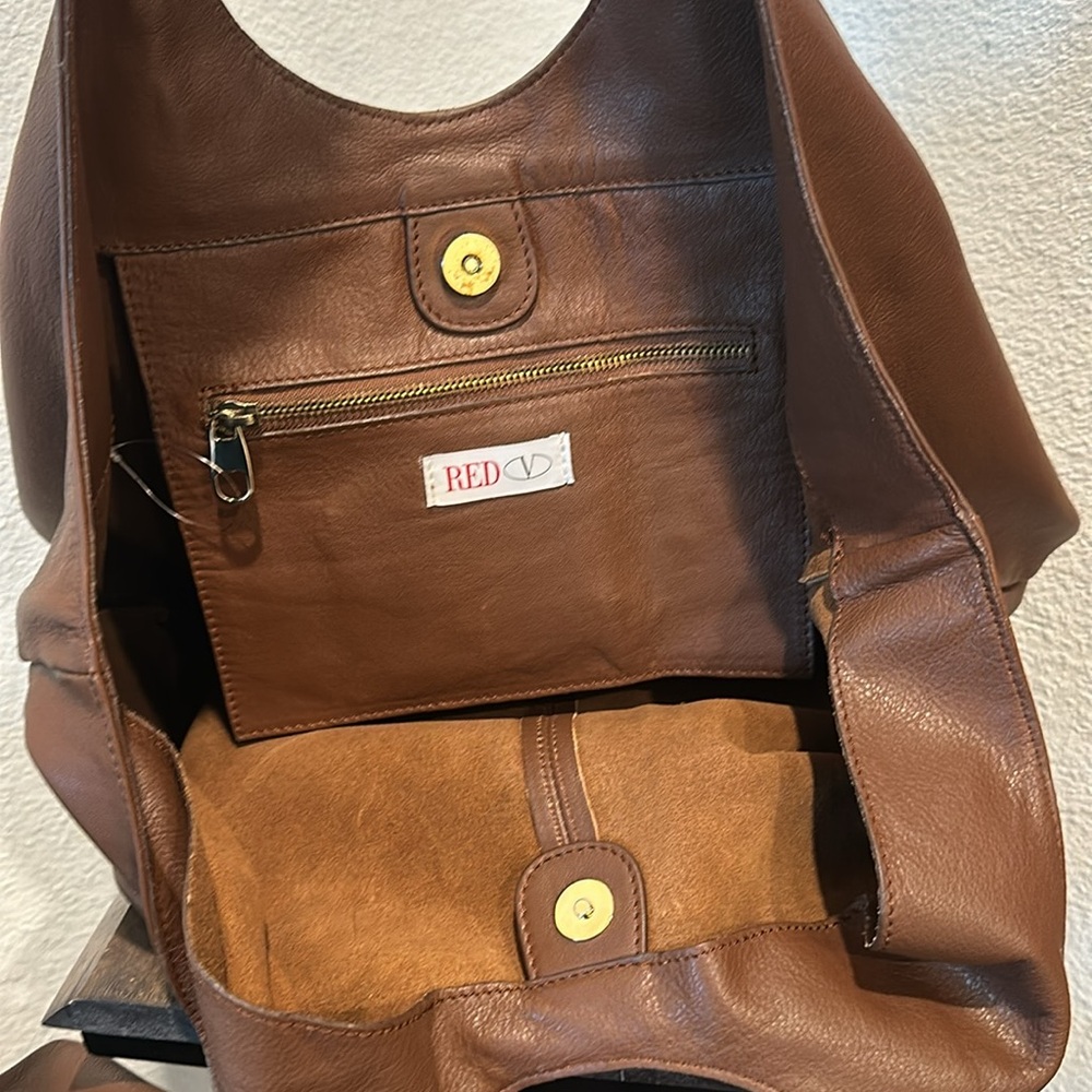 Red Valentino Hobo Bag with XLarge Bow Chocolate NEW!!! - Picture 8 of 12